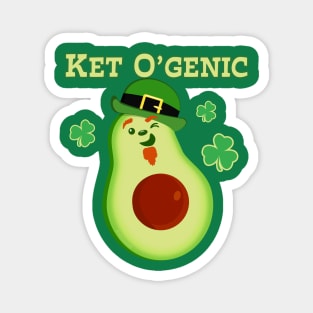 St Patrick's Day Avocado Keto Diet Pun For Vegans Magnet