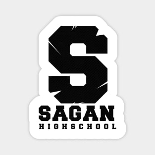 S Sagan Highschool Black Magnet