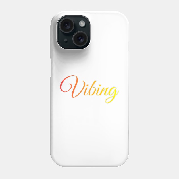 Vibing orange vibes Phone Case by artirio