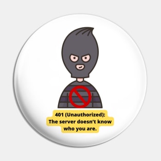 401 Unauthorized error Pin