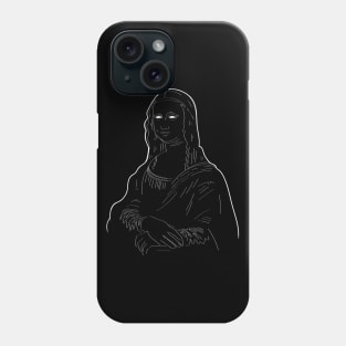 Mona White Eyes Phone Case