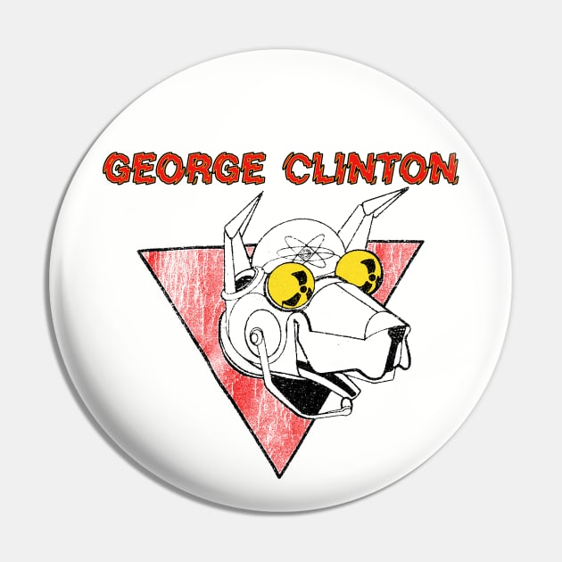 George Clinton Atomic Dog Pin by PUBLIC BURNING