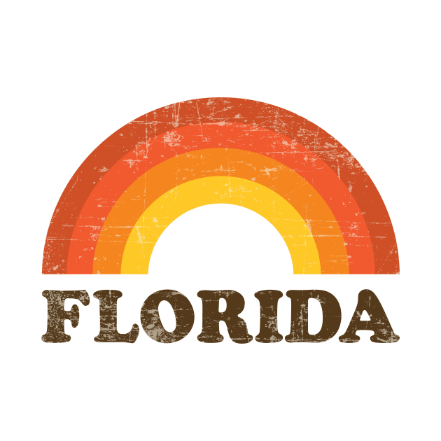 Retro Vintage Florida Vacation Souvenir by fizzyllama