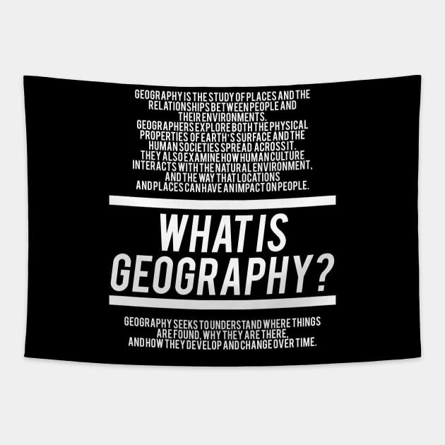 Geography Defined - Geography Teacher Tapestry by Hidden Verb