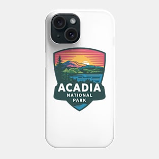 Acadia National Park Beautiful Nature Emblem Phone Case