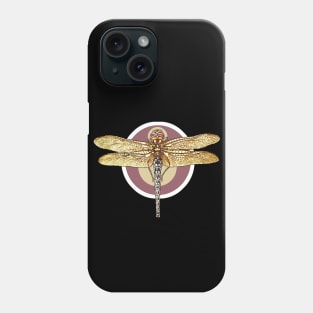 Vintage stylized dragonfly Phone Case