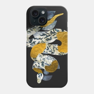 Delft Porcelain Snake Negative Painting Phone Case