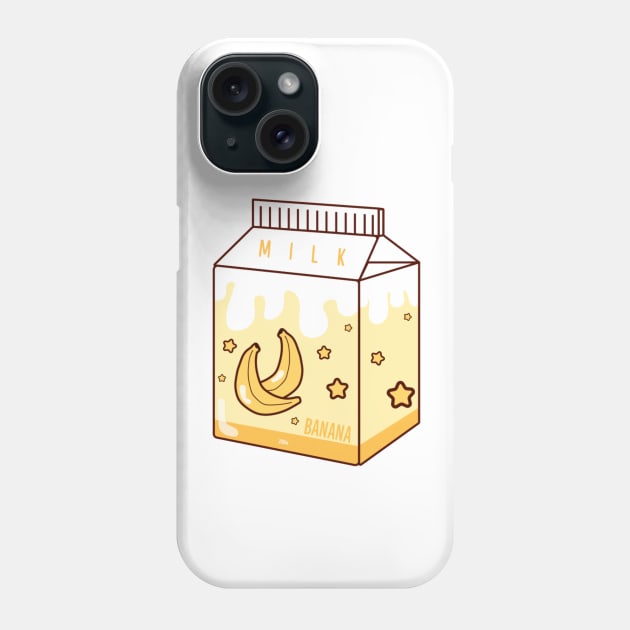 Japanese aesthetics kawaii banana milk Phone Case by Japanese Designs
