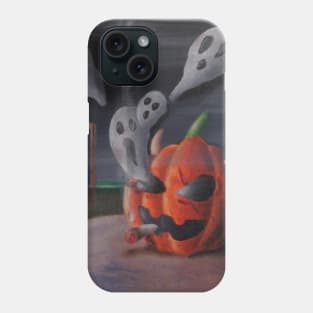 Pumpkin Breathing Out Ghosts Phone Case