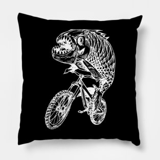 SEEMBO Piranha Cycling Bicycle Cyclist Biker Biking Fun Bike Pillow