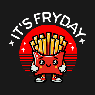 It's Fryday Cute Kawaii French Fries T-Shirt