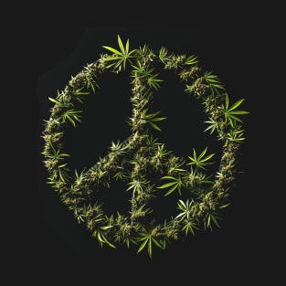 Marijuana Peace Sign #1 T-Shirt