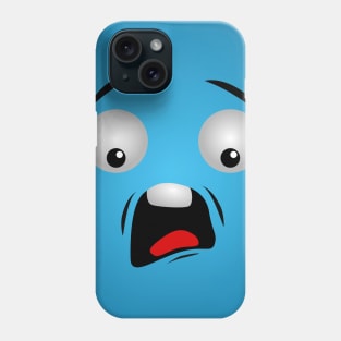 Cute Cartoon Face Emoji Shocked Expression Phone Case