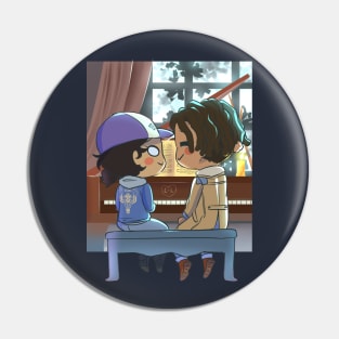 Clementine and Louis chibi Pin