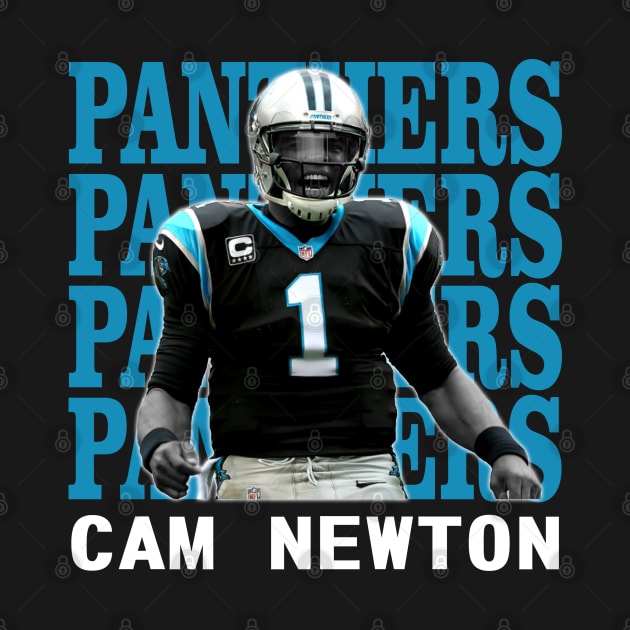 Carolina Panthers Cam Newton 1 by Thejockandnerd