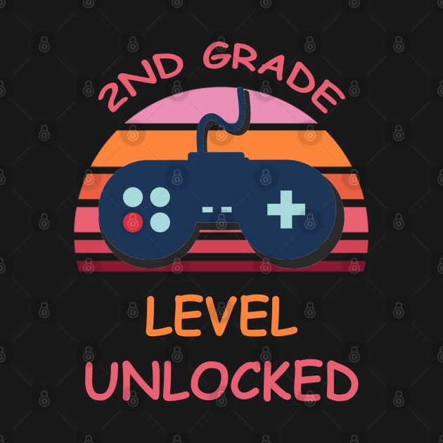 2nd Grade Level Unlocked - School Boys girls and Kids by DMJPRINT