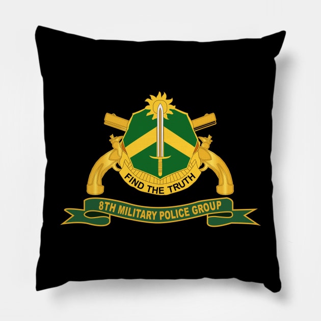 8th Military Police Group with MP Branch and Ribbon Pillow by twix123844