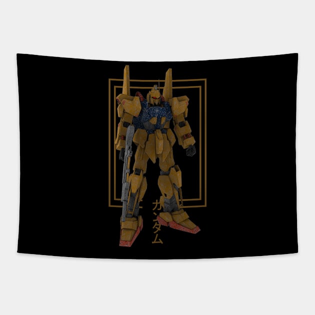 MSN-00100 Hyaku Shiki Tapestry by gblackid