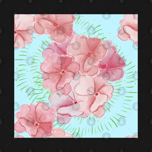 Pink flower pattern  impatient by FamilyCurios