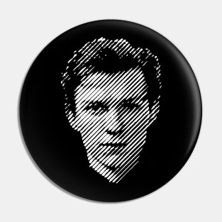 Tom Holland white halftone Pin