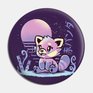 RetroWave Red Panda Pin