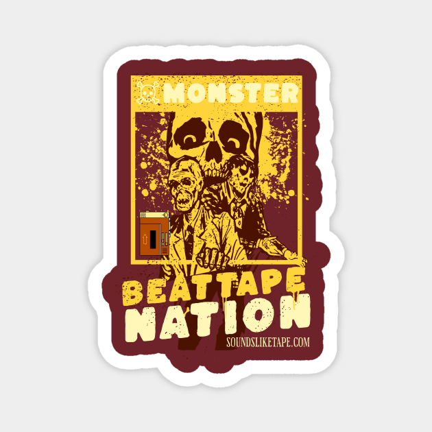 Monster Beat tape Nation Magnet by Soundsliketape