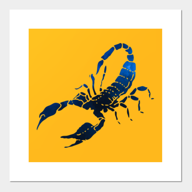Blue scorpion watercolor painting - Scorpion - Posters and Art Prints ...