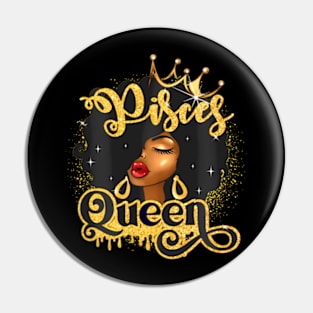 Queen African American Women Zodiac Birthday Pin