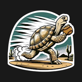 Baseball Player desert turtle T-Shirt