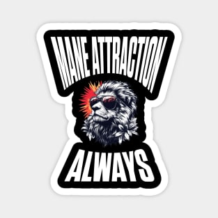 Cool King: Lion Swagger in Shades Magnet