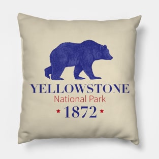 The Birth of Yellowstone: America's First National Park in 1872 Pillow