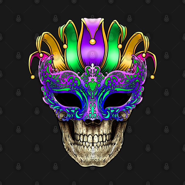 mardi gras skull