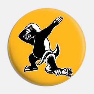 Dabbing Honey badger Pin