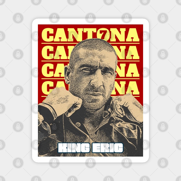 ERIC "THE KING" CANTONA Magnet by MUVE
