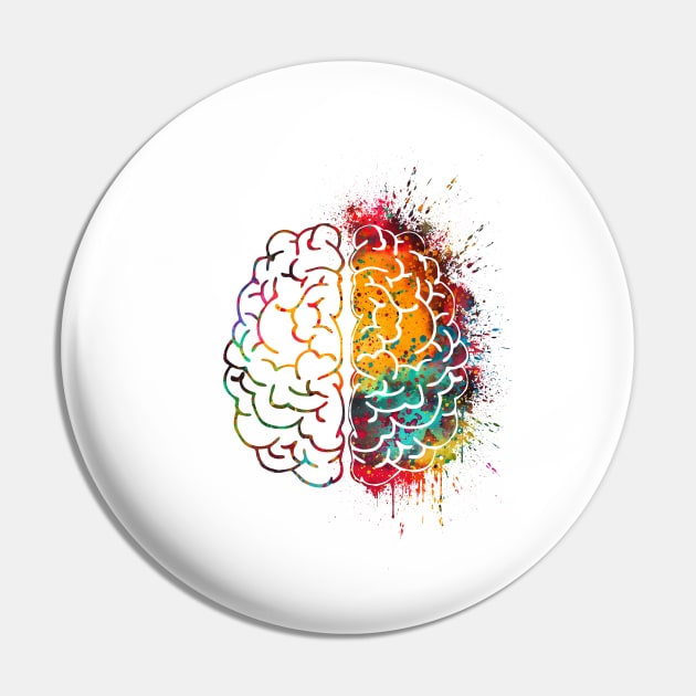 Brain Pin by erzebeth