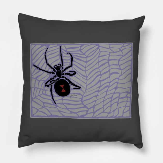 Black Widow (Gothic) Pillow by JSnipe