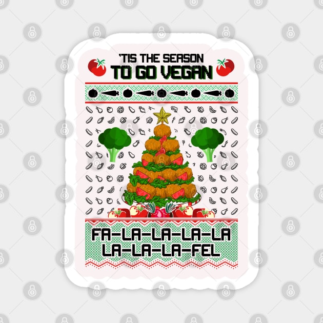 Vegan Ugly Christmas Sweater Magnet by KsuAnn