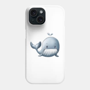 Cute Whale Drawing Phone Case