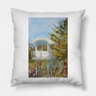 Bonny surf tower - plein air Pillow