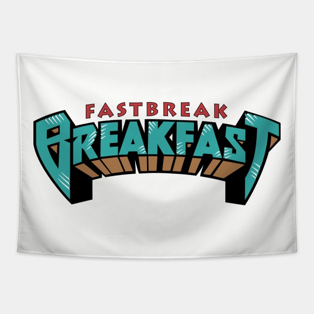 Fastbreak Breakfast Throwback Grizzlies logo Tapestry by Fastbreak Breakfast