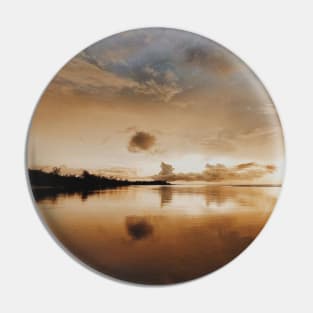 Summer Aesthetic Sunset Reflection Photography Design Pin