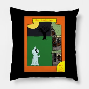 A Real Haunted House Sideshow Pillow
