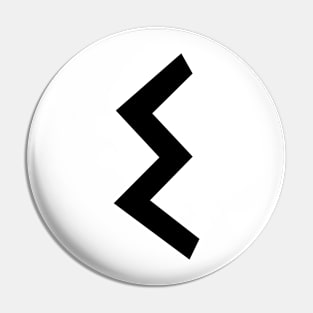 E – Greek Mythology - Black Letter E Pin
