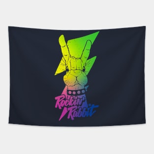 Rockin Rabbit v02 Tapestry