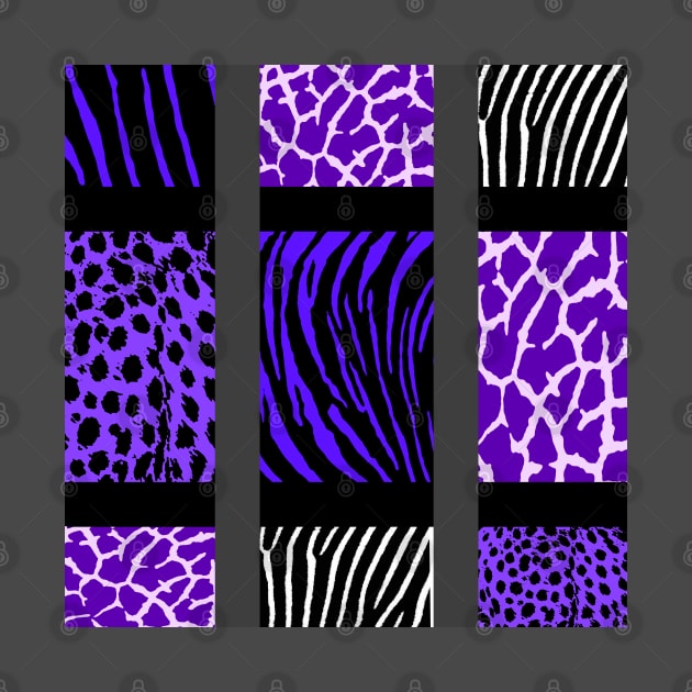 Purple Mixed Animal Print by BlakCircleGirl