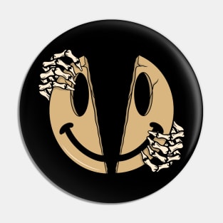 Smile and Skull, Smiling Skull, Smiling Skeleton Pin