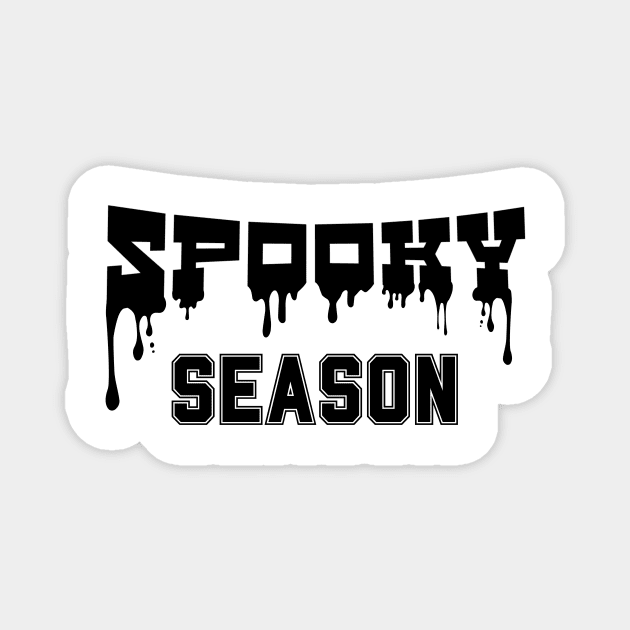 Spooky Season Varsity Font Typography Magnet by Schka