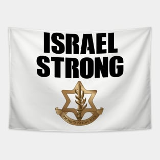 Israel Strong IDF T-shirt Design Tapestry