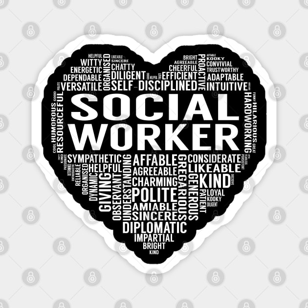 Social Worker Heart Magnet by LotusTee