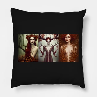 The Three Goddesses of the Fall Pillow